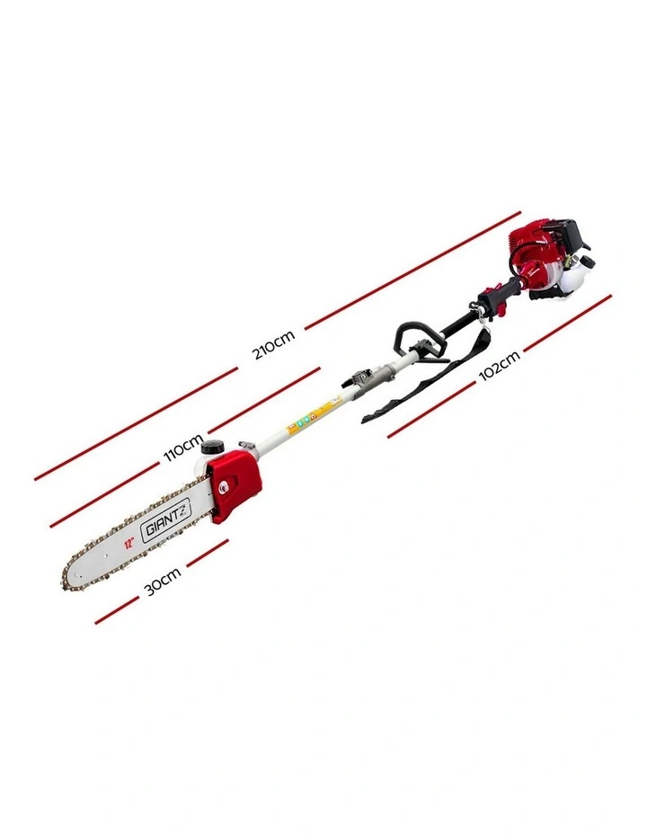 Giantz 31cc Pole Chainsaw 4 Stroke Petrol Tree Pruner Saw 12 Inch Bar Long Reach image 4