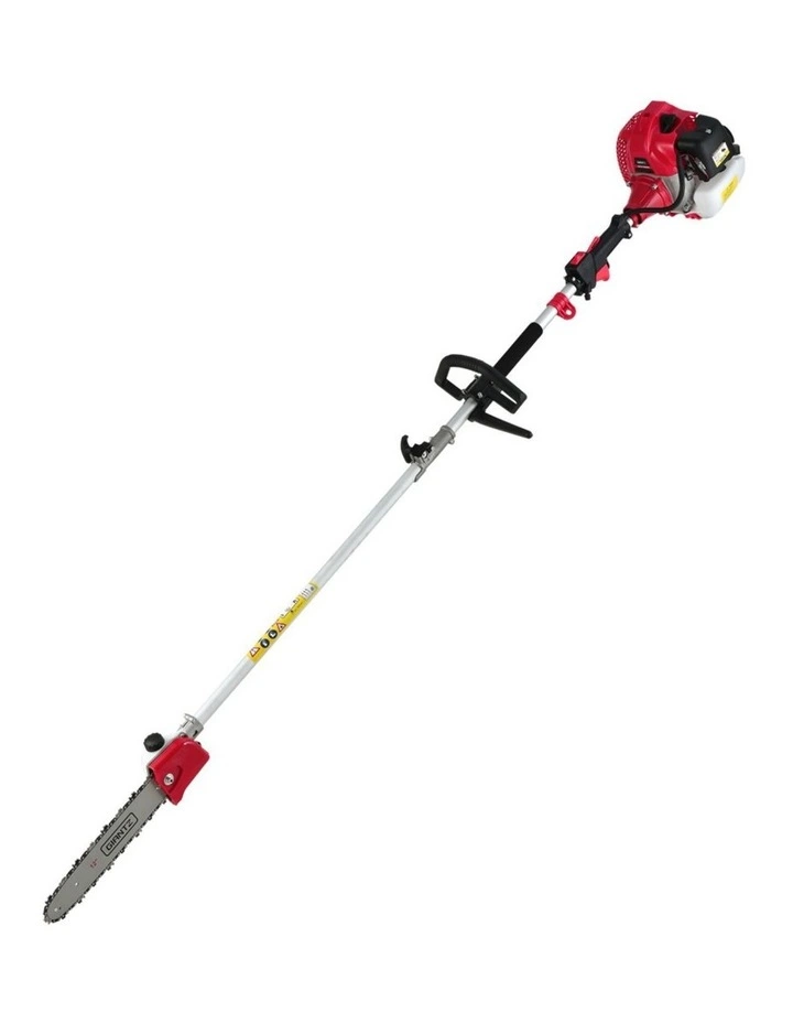 Giantz 62CC Pole Chainsaw Hedge Trimmer Brush Cutter Whipper 7-in-1 5.6m Red image 4