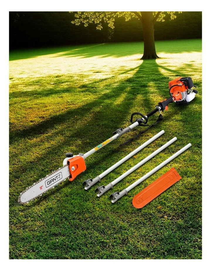 Giantz Pole 4 Stroke Chainsaw Petrol Tree Pruner Long Reach Saw 12 Inch Bar image 2
