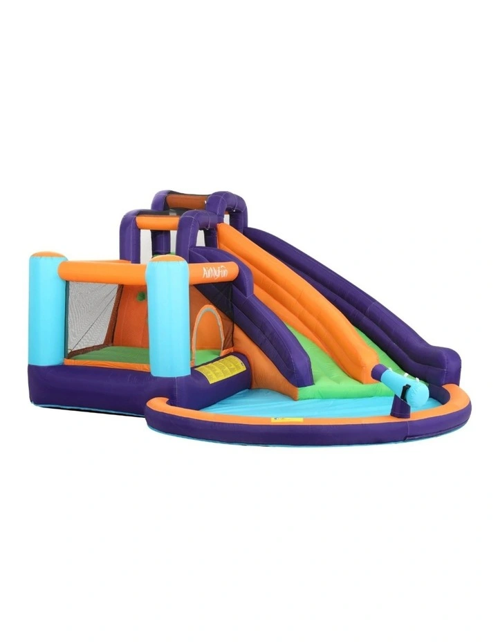 AirMyFun Inflatable Kids Pool Water Double Slide Jumping Trampoline Castle image 4