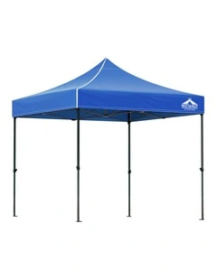 Instahut Gazebo Pop Up Marquee 3x3m Folding Tent Wedding Outdoor Camping Canopy Gazebos Shade Blue