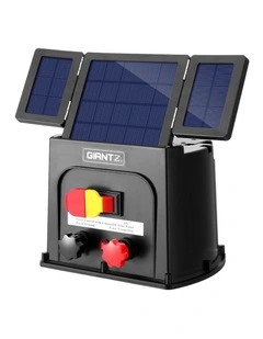 Giantz 8km Electric Fence Energiser PET Solar Energizer 0.3J
