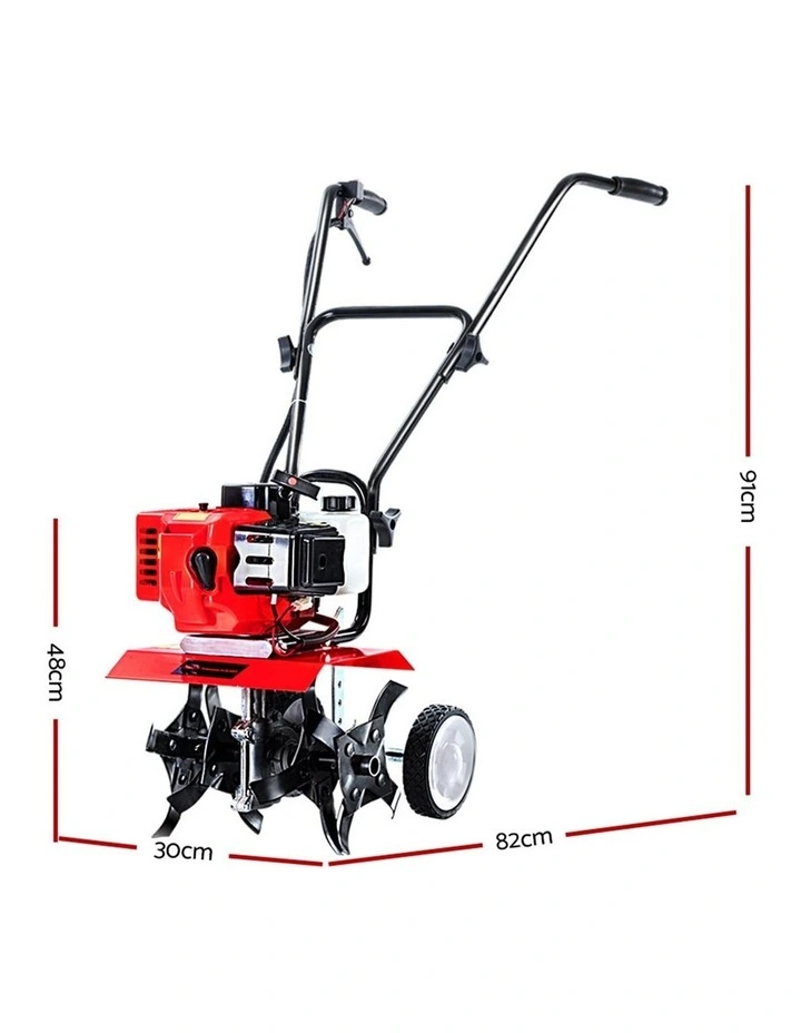 Giantz 65CC Tiller Rototiller Garden Cultivator 4 Blades Soil Power Rotary Hoe image 3