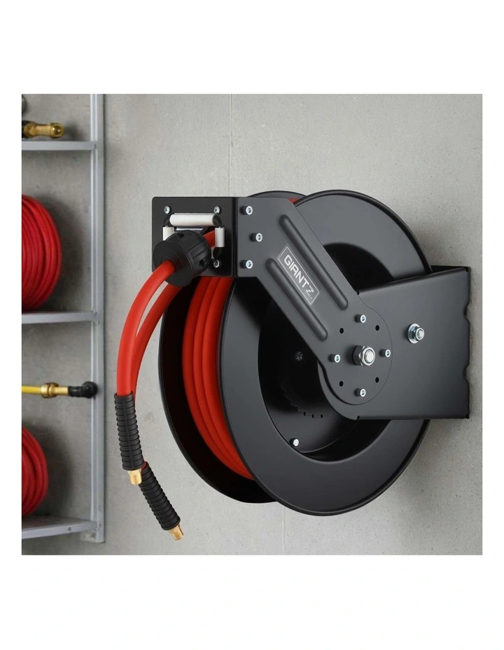Giantz Air Hose Reel 3/8 IN x 15m Retractable Air Hose 300PSI image 3