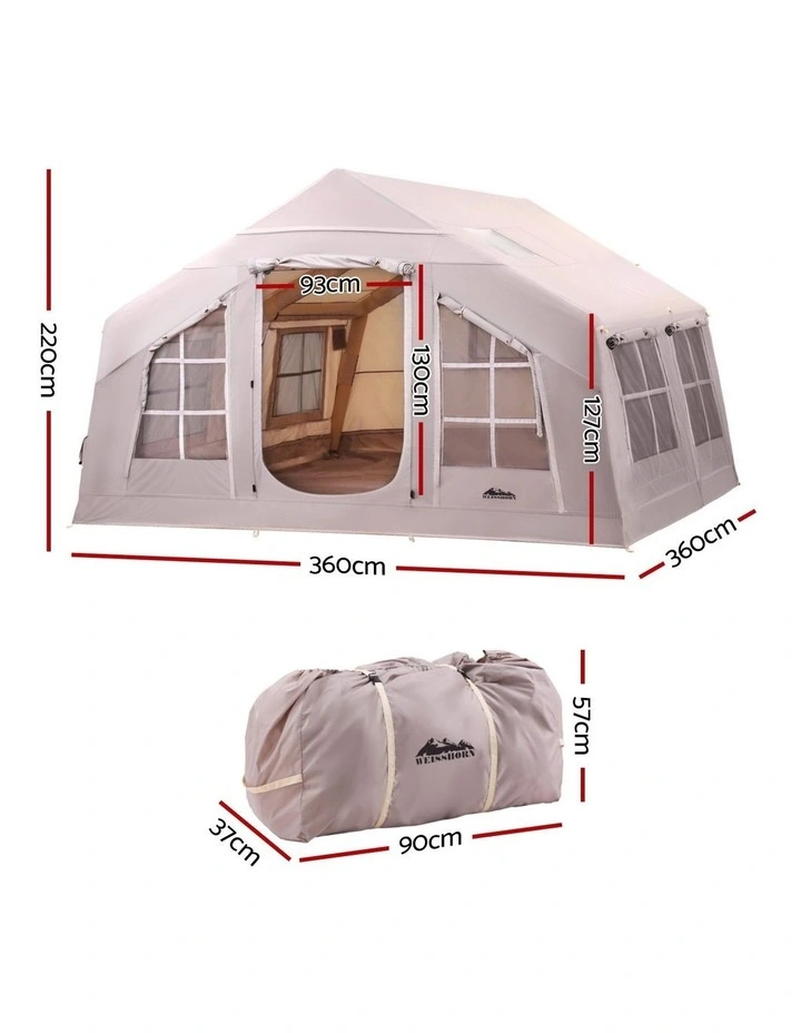 Weisshorn Camping Tent Inflatable Beach Tent 6 Person 360CM image 4