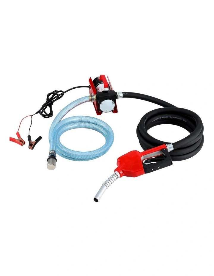 Giantz Fuel Transfer Pump Electric Diesel Kerosene Pump 12V DC 10GPM Nozzle Hose image 1
