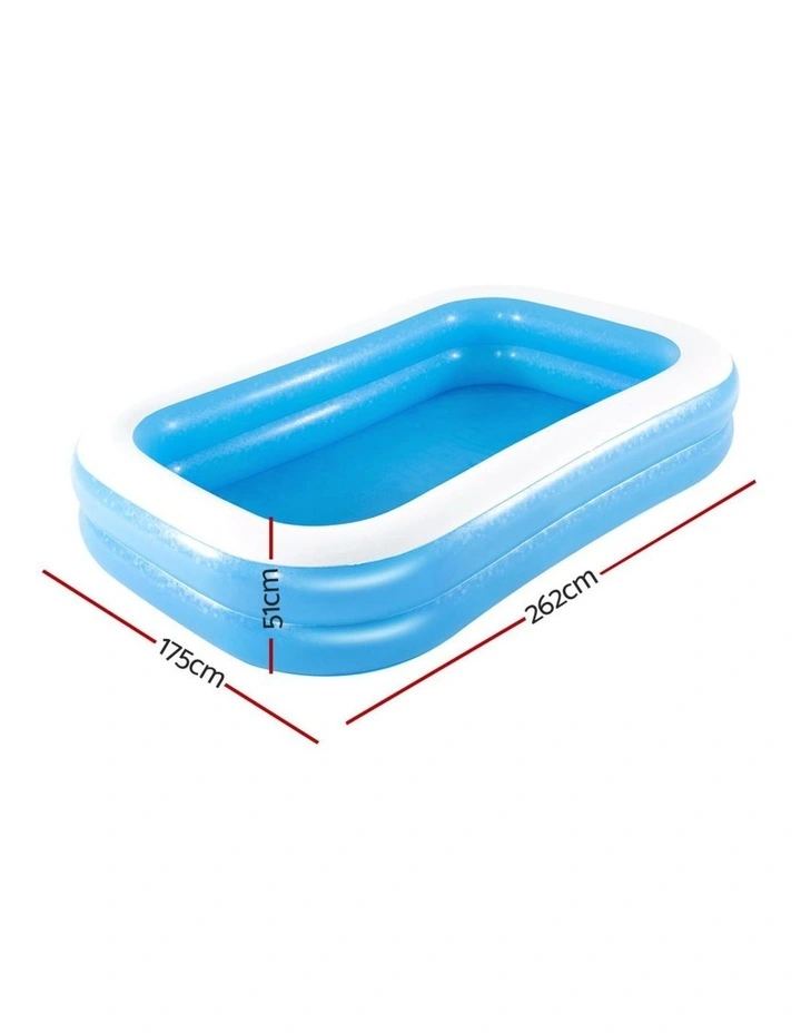 Bestway Kids Pool 262x175x51cm Inflatable Above Ground Swimming Pools 778L image 2