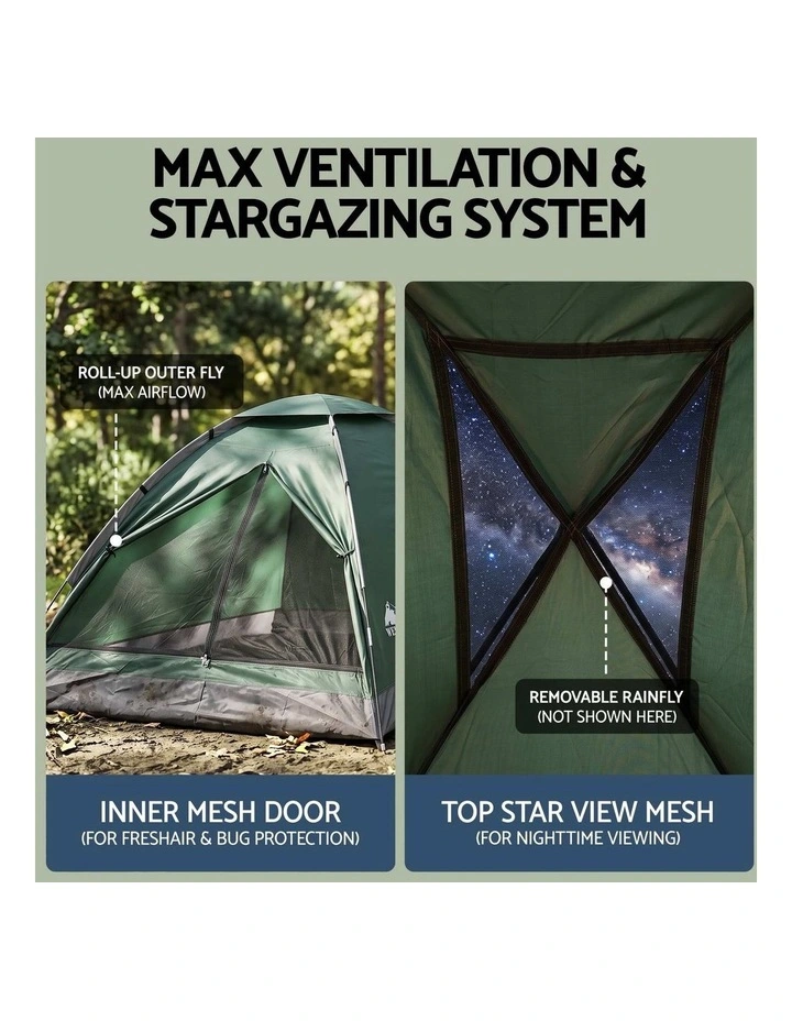 Weisshorn 2 Person Camping Tent Waterproof Dome Tent for Hiking image 4