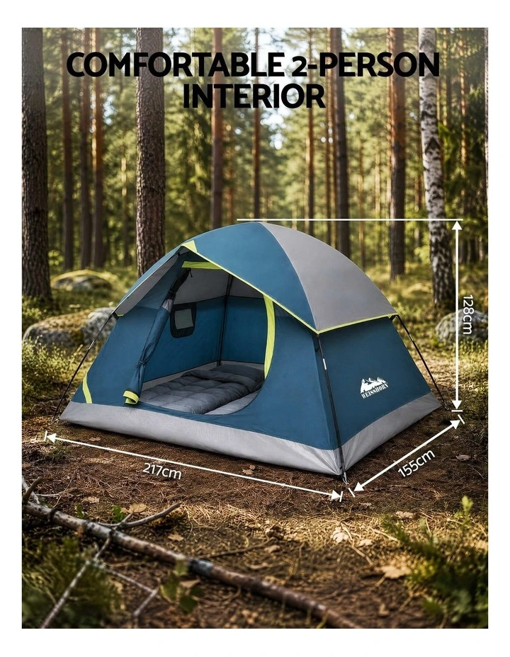Weisshorn 2 Person Camping Dome Tent Lightweight Waterproof Outdoor Hiking image 2