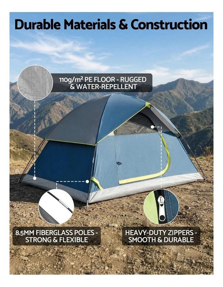 Weisshorn 2 Person Camping Dome Tent Lightweight Waterproof Outdoor Hiking image 5