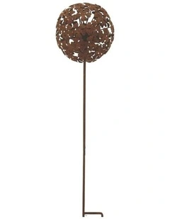 Willow & Silk Flower Ball Stake