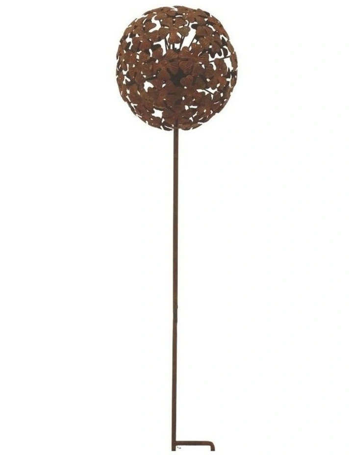 Willow & Silk Flower Ball Stake image 2