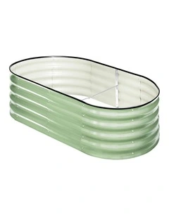 Livsip Garden Bed 160x80x42cm Planter Box Raised Container Galvanised Green