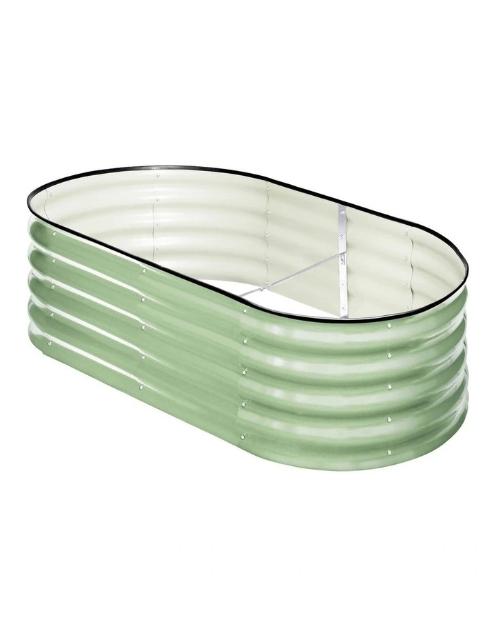 Livsip Garden Bed 160x80x42cm Planter Box Raised Container Galvanised Green image 1