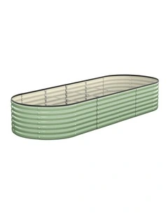 Livsip Garden Bed 240x80x56cm Planter Box Raised Container Galvanised Green