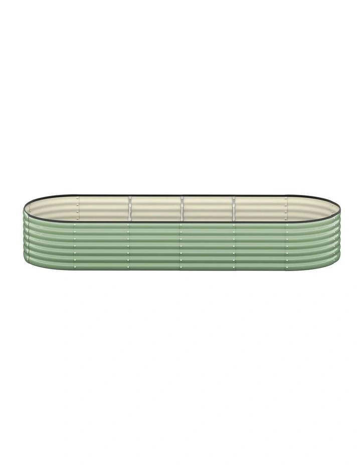 Livsip Garden Bed 240x80x56cm Planter Box Raised Container Galvanised Green image 2