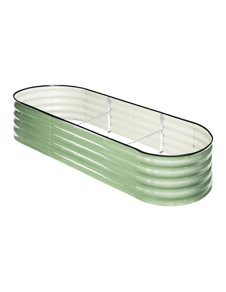 Livsip Garden Bed 240x80x42cm Planter Box Raised Container Galvanised Green image 1