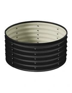 Livsip Garden Bed 90x45cm Galvanised Steel Raised Container Planter Box Round