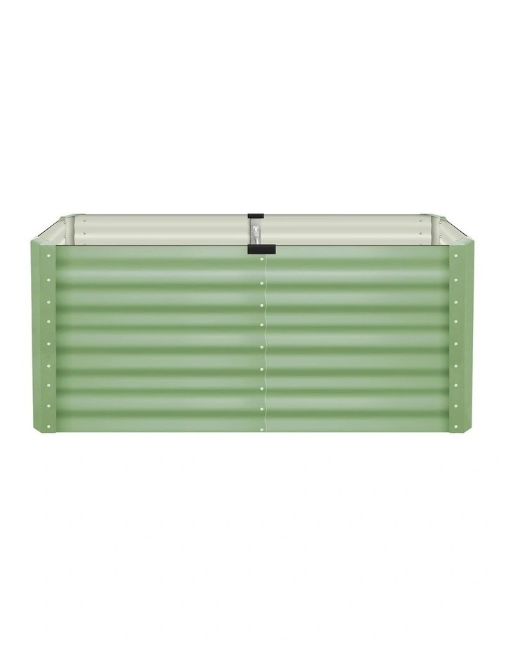Livsip 2pc Garden Bed 160x80x73CM Raised Container Vegetable Planter Box Green image 2