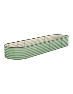 Livsip Garden Bed 320x80x56cm Planter Box Raised Container Galvanised Green