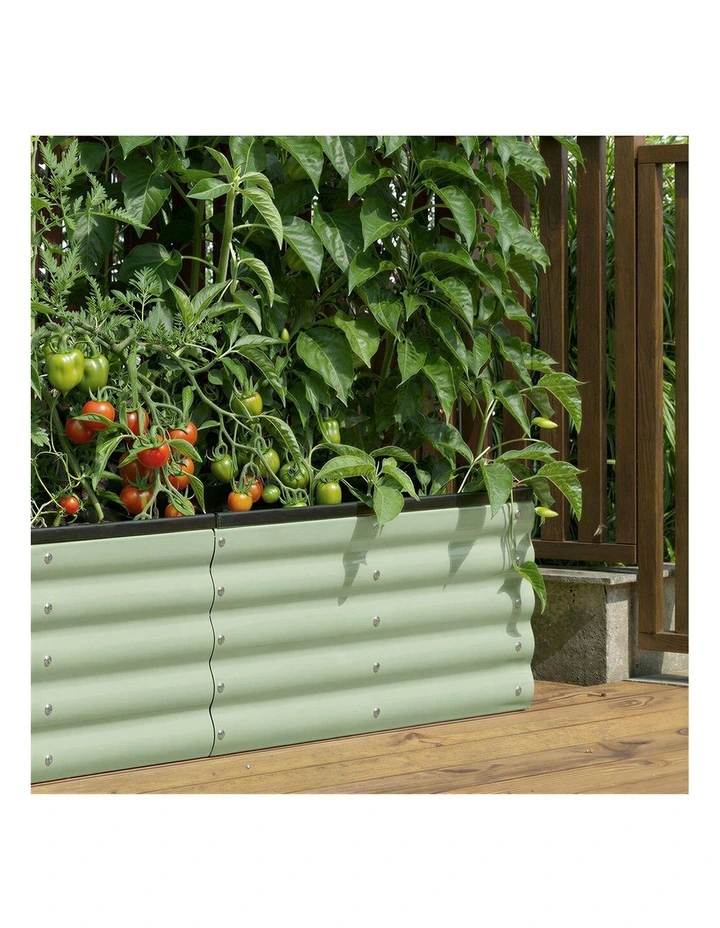 Livsip 9 In 1 Garden Bed Modular Container Planter Galvanised Steel 40CM Height image 6
