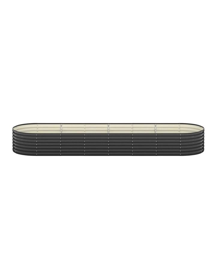 Livsip Raised Garden Bed 320cmX80cmX56cm Kit Planter Oval Galvanised Steel image 2
