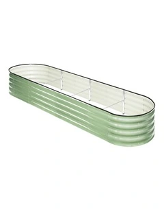 Livsip Garden Bed 320x80x42cm Planter Box Raised Container Galvanised Green