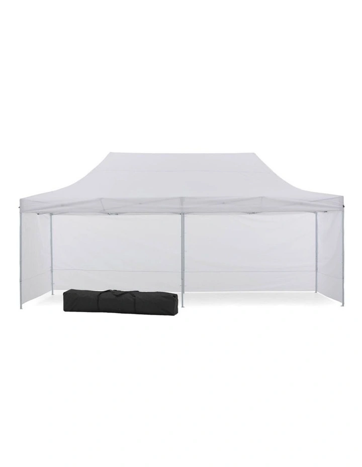 Gazebo Tent Marquee 3x6m PopUp Outdoor Wallaroo White image 1