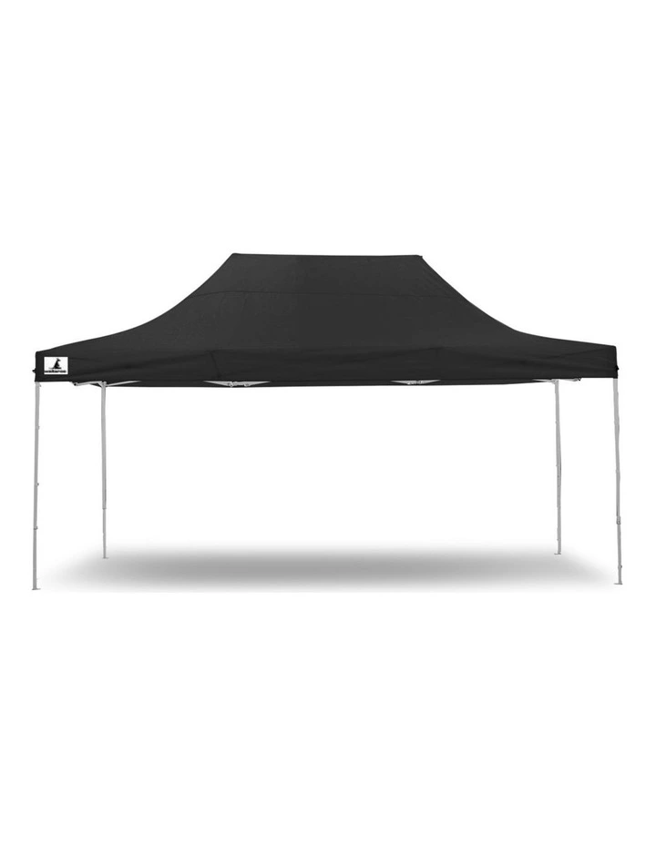 Gazebo Tent Marquee 3x4.5m PopUp Outdoor Wallaroo Black image 2