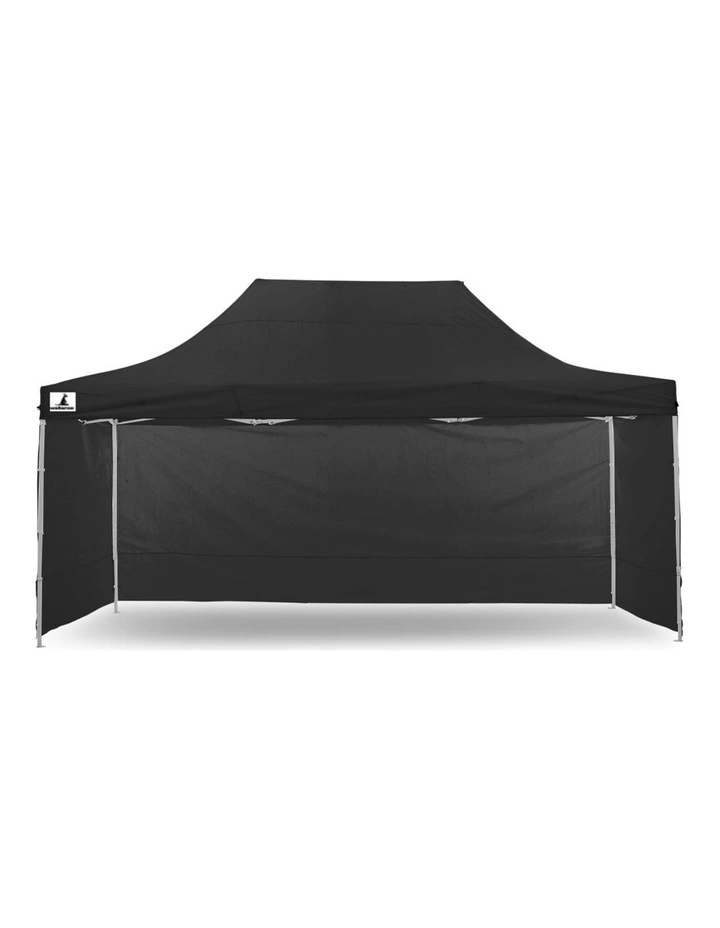 Gazebo Tent Marquee 3x4.5m PopUp Outdoor Wallaroo Black image 4