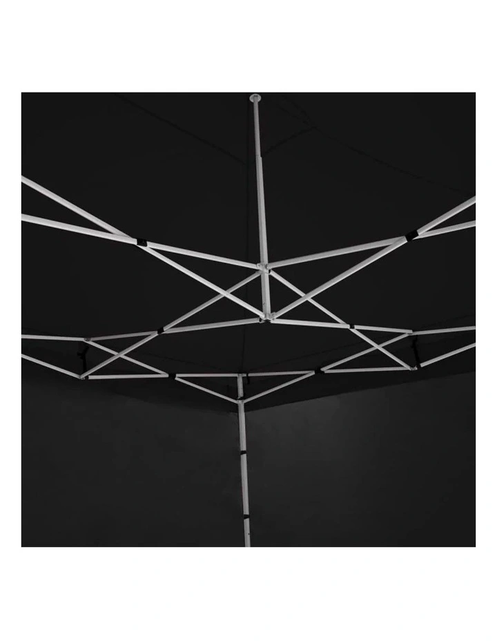 Gazebo Tent Marquee 3x4.5m PopUp Outdoor Wallaroo Black image 7