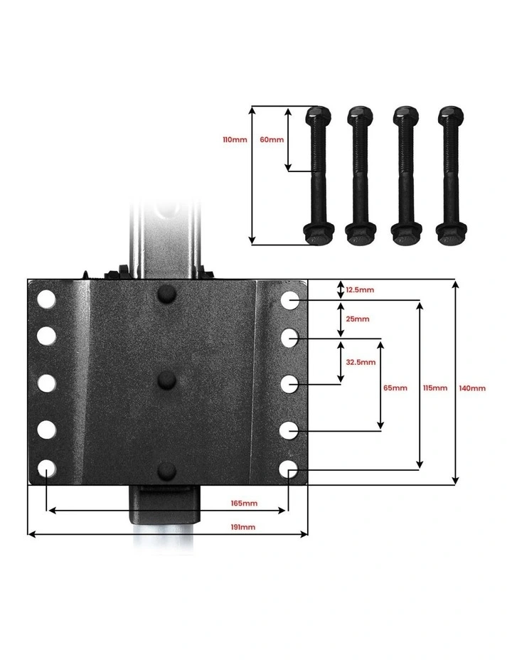 Gen3 Mini Mover 12V 550W Electric Motorised Jockey Wheel - Black image 4