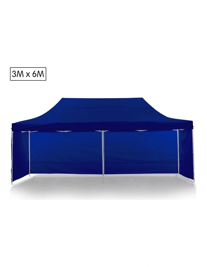 Gazebo Tent Marquee 3x6m PopUp Outdoor Wallaroo Blue image 2