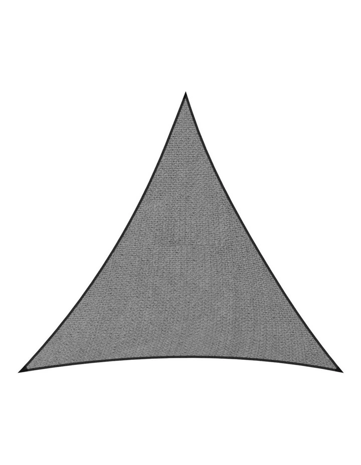 Wallaroo 280GSM Outdoor Sun Shade Sail Canopy Grey Triangle 3.6m x 3.6m x 3.6m image 1