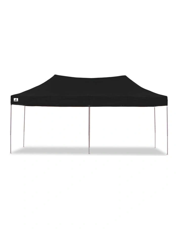 Gazebo Tent Marquee 3x6m PopUp Outdoor Wallaroo Black image 5