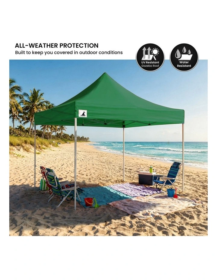 Wallaroo 3x3 PopUp Green Gazebo Marquee Outdoor Tent image 5