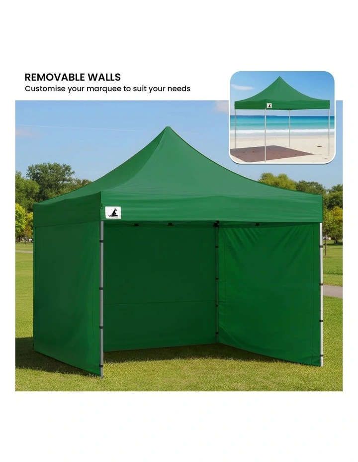 Wallaroo 3x3 PopUp Green Gazebo Marquee Outdoor Tent image 7