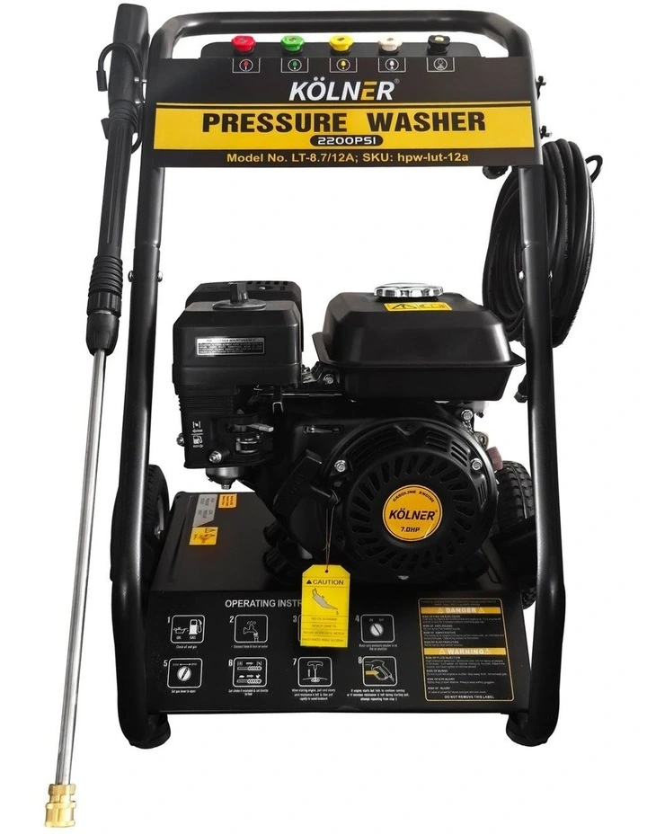 Kolner LT-12A 7HP 2200PSI Petrol Engine High Pressure Washer 7.5LPM image 1