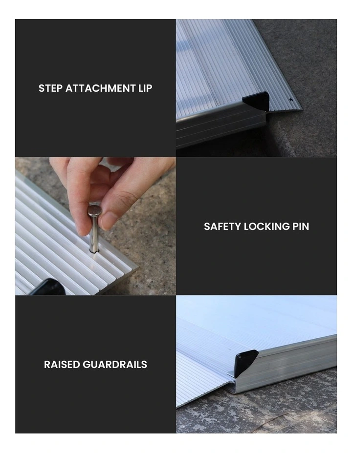 Kartrite 6ft Portable Aluminium Mobility Threshold Access Wheelchair Ramp image 5