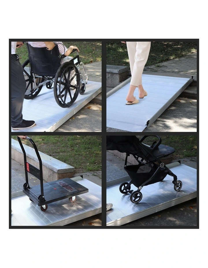 Kartrite 6ft Portable Aluminium Mobility Threshold Access Wheelchair Ramp image 6