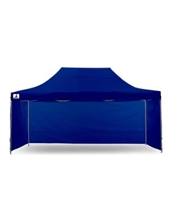Gazebo Tent Marquee 3x4.5m PopUp Outdoor Wallaroo Blue