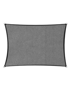 Wallaroo 280GSM Outdoor Sun Shade Sail Canopy Grey Square 6m x 6m
