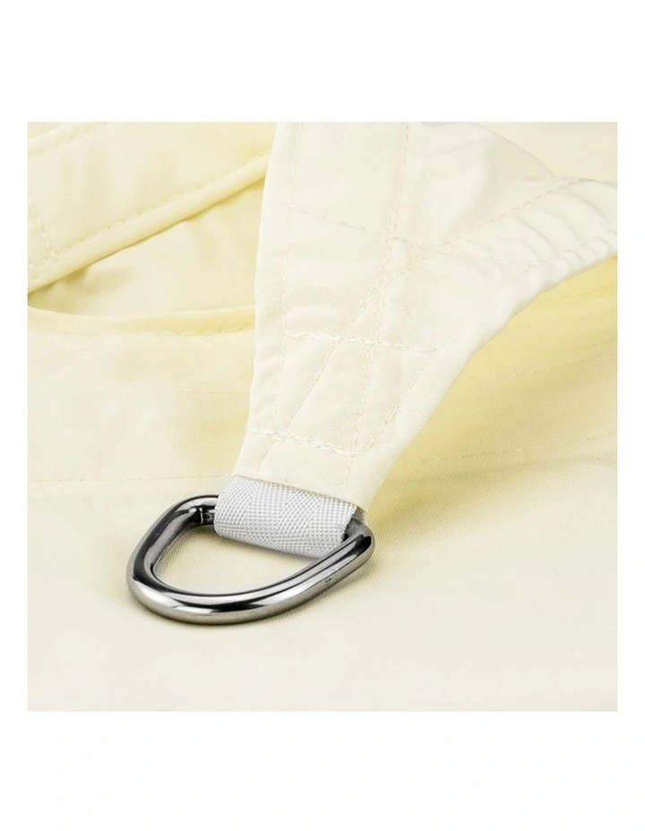 Wallaroo Waterproof Outdoor Sun Shade Sail Canopy Cream Square 5 x 7m image 6