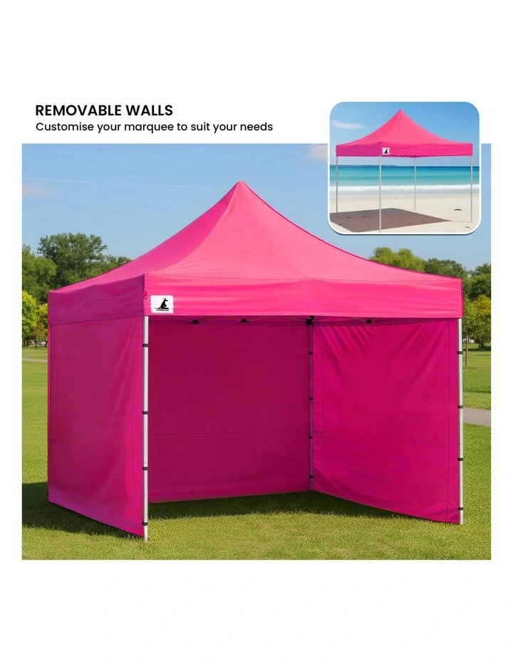 Wallaroo 3x3 PopUp Pink Gazebo Marquee Outdoor Tent image 7