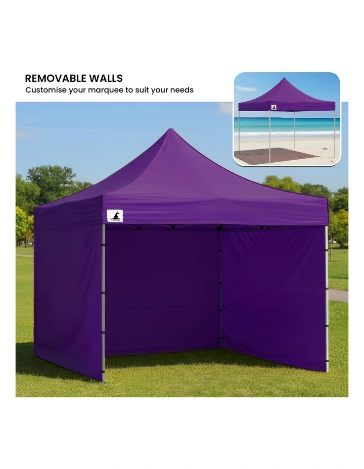 Wallaroo 3x3 PopUp Purple Gazebo Marquee Outdoor Tent image 7