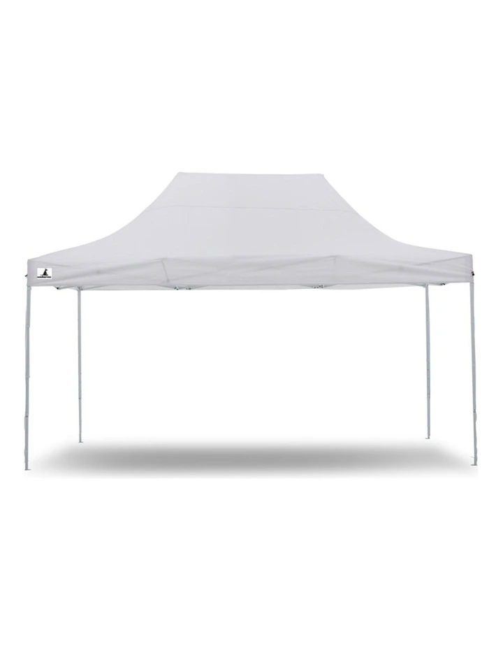Gazebo Tent Marquee 3x4.5m PopUp Outdoor Wallaroo White image 2