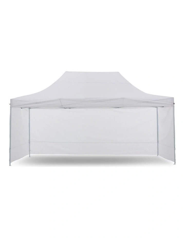 Gazebo Tent Marquee 3x4.5m PopUp Outdoor Wallaroo White image 4