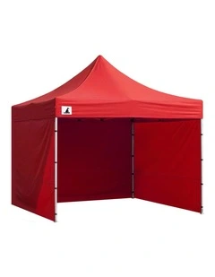 Wallaroo 3x3 PopUp Red Gazebo Marquee Outdoor Tent