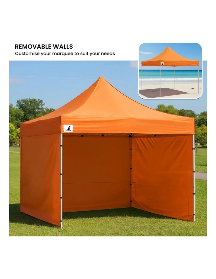 Wallaroo 3x3 PopUp Orange Gazebo Marquee Outdoor Tent image 6