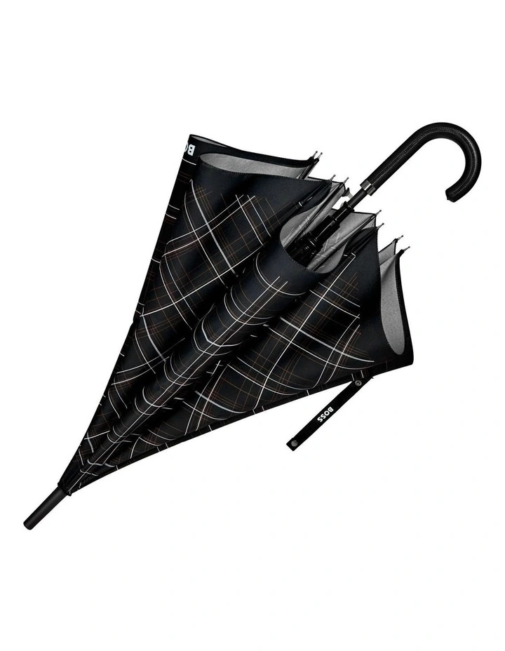 Boss Golf Umbrella Checkered Black image 2